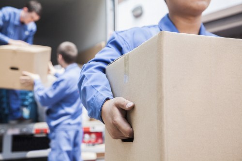 Office removals in Plumstead with packed boxes and business relocation planning